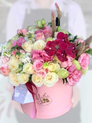 Arreglos-Florales---Canada Rosas Lianthus Orquidea